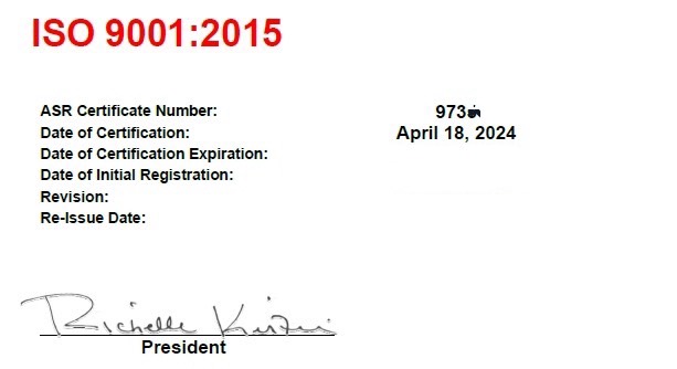 賀!!2024通過ISO9001